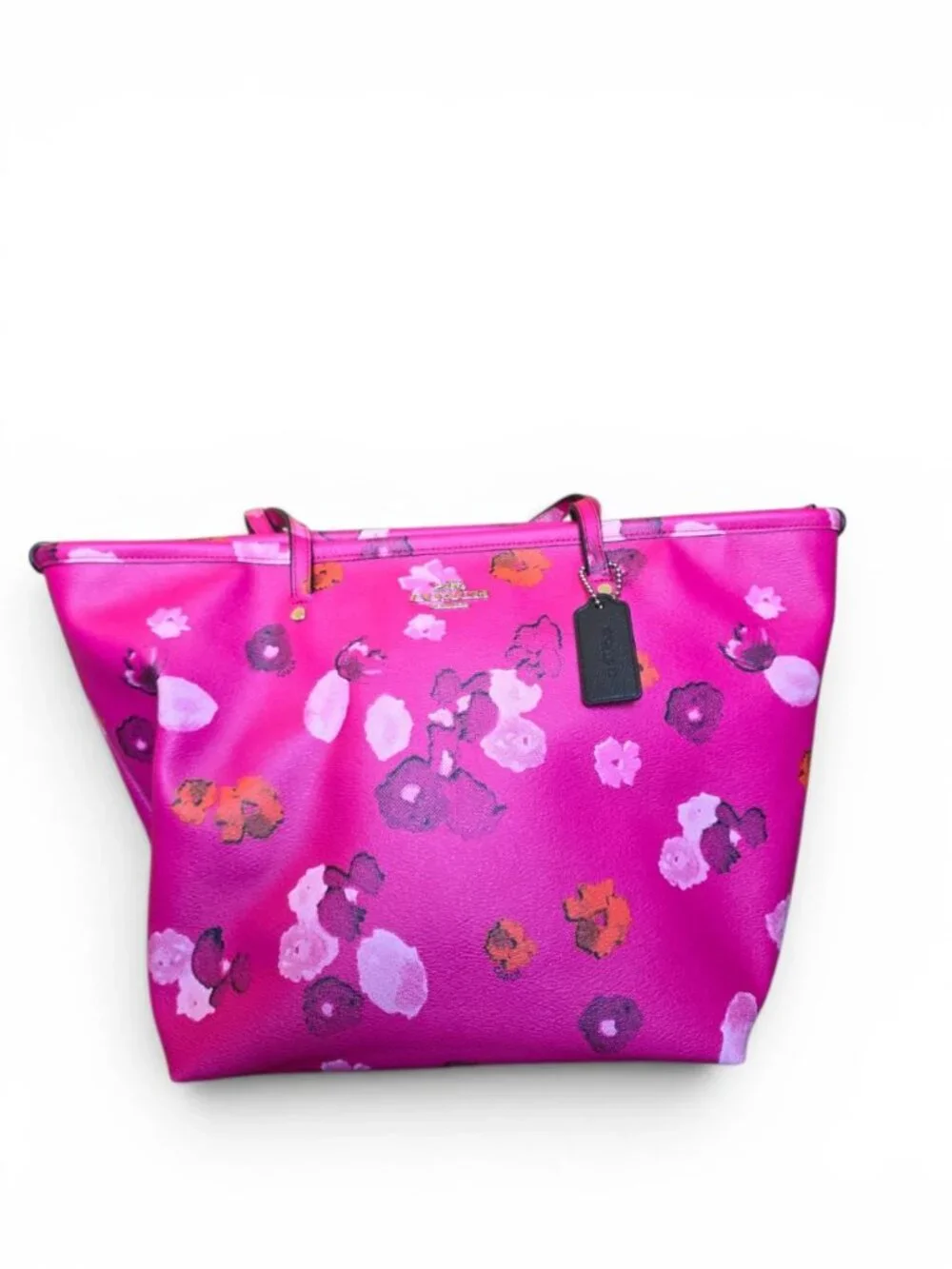 Coach Pink Floral Tote Wallet Umbrella 3-Piece Set NWT Rare Matching Set